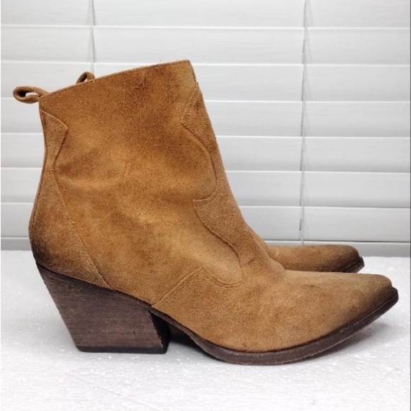 GOLO Lasso Western Revival Boho Suede Snip Toe Ankle Boots - Picture 2 of 16